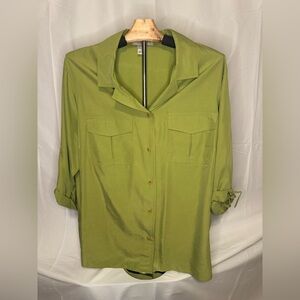 Notations Light Green Button-Down Shirt